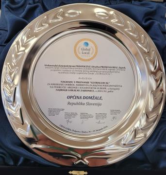 Nagrada Globallocal Občini Domžale